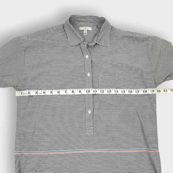 J.Crew Striped Half Button Down Boyfriend Popover Shirt Size 2 - Picture 4 of 5